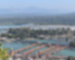 An image of Haridwar, there are hills in the back, there are a lot of trees as well, image used for POOLit the carpool app