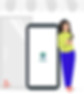a women is exploring POOLit app for her daily commute to office