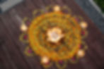 Diwali rangoli made from vibrant flowers and petals for sustainable Diwali